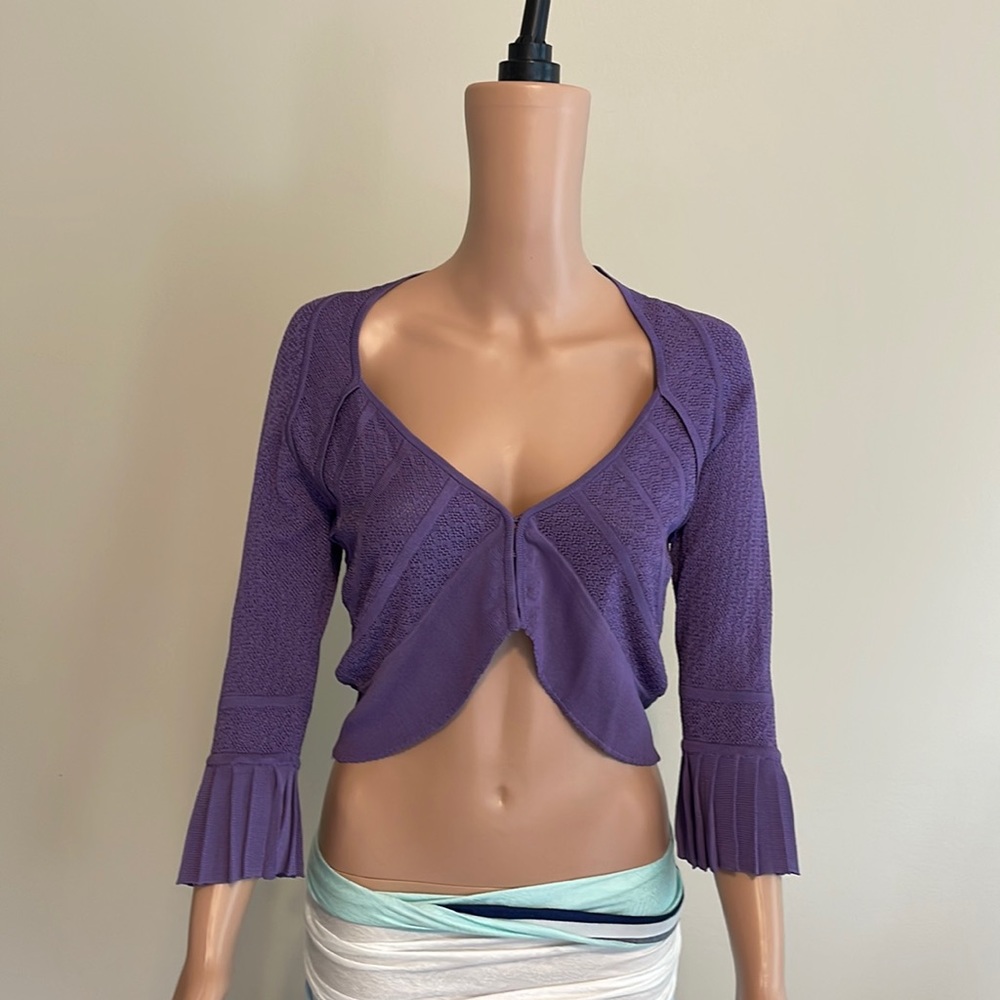Karen Millen purple crop sweater size 2